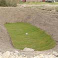 small SUDS infiltration basin